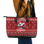 Dolphins Rugby Xmas Leather Tote Bag Australia NRL Mascot
