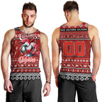 Personalized Dolphins Rugby Xmas Men Tank Top Australia NRL Mascot