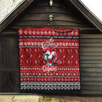 Dolphins Rugby Xmas Quilt Australia NRL Mascot
