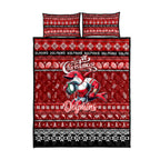 Dolphins Rugby Xmas Quilt Bed Set Australia NRL Mascot