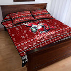 Dolphins Rugby Xmas Quilt Bed Set Australia NRL Mascot