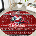 Dolphins Rugby Xmas Round Carpet Australia NRL Mascot