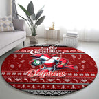 Dolphins Rugby Xmas Round Carpet Australia NRL Mascot