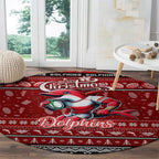 Dolphins Rugby Xmas Round Carpet Australia NRL Mascot