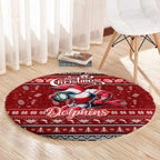 Dolphins Rugby Xmas Round Carpet Australia NRL Mascot