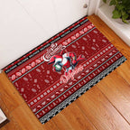 Dolphins Rugby Xmas Rubber Doormat Australia NRL Mascot