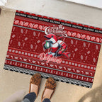 Dolphins Rugby Xmas Rubber Doormat Australia NRL Mascot