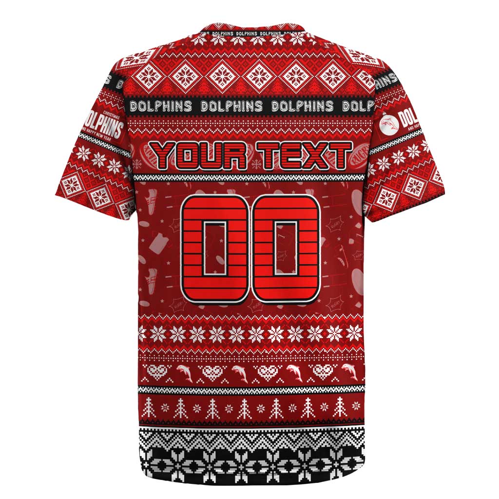 Personalized Dolphins Rugby Xmas Rugby Jersey Australia NRL Mascot
