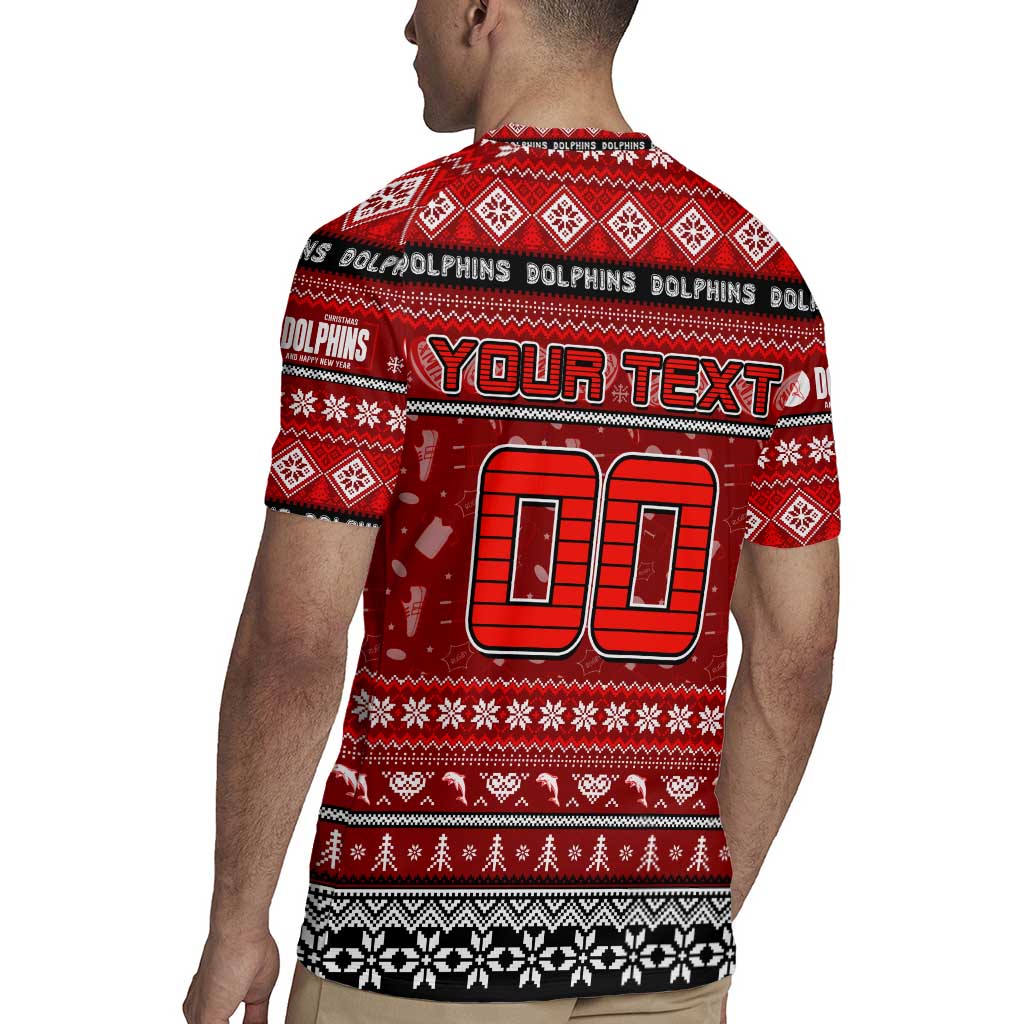 Personalized Dolphins Rugby Xmas Rugby Jersey Australia NRL Mascot