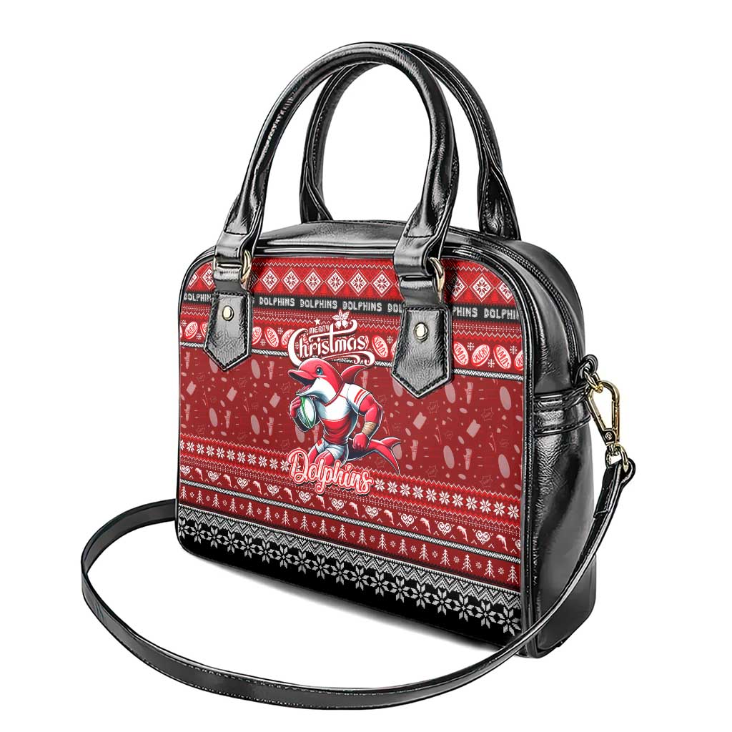 Dolphins Rugby Xmas Shoulder Handbag Australia NRL Mascot