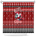 Dolphins Rugby Xmas Shower Curtain Australia NRL Mascot