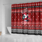Dolphins Rugby Xmas Shower Curtain Australia NRL Mascot
