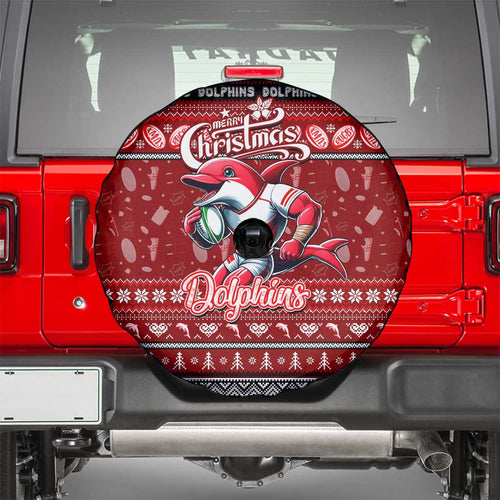 Dolphins Rugby Xmas Spare Tire Cover Australia NRL Mascot
