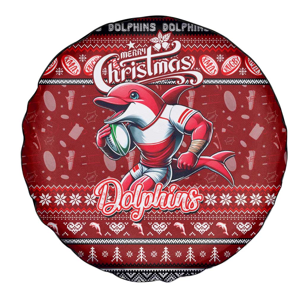 Dolphins Rugby Xmas Spare Tire Cover Australia NRL Mascot