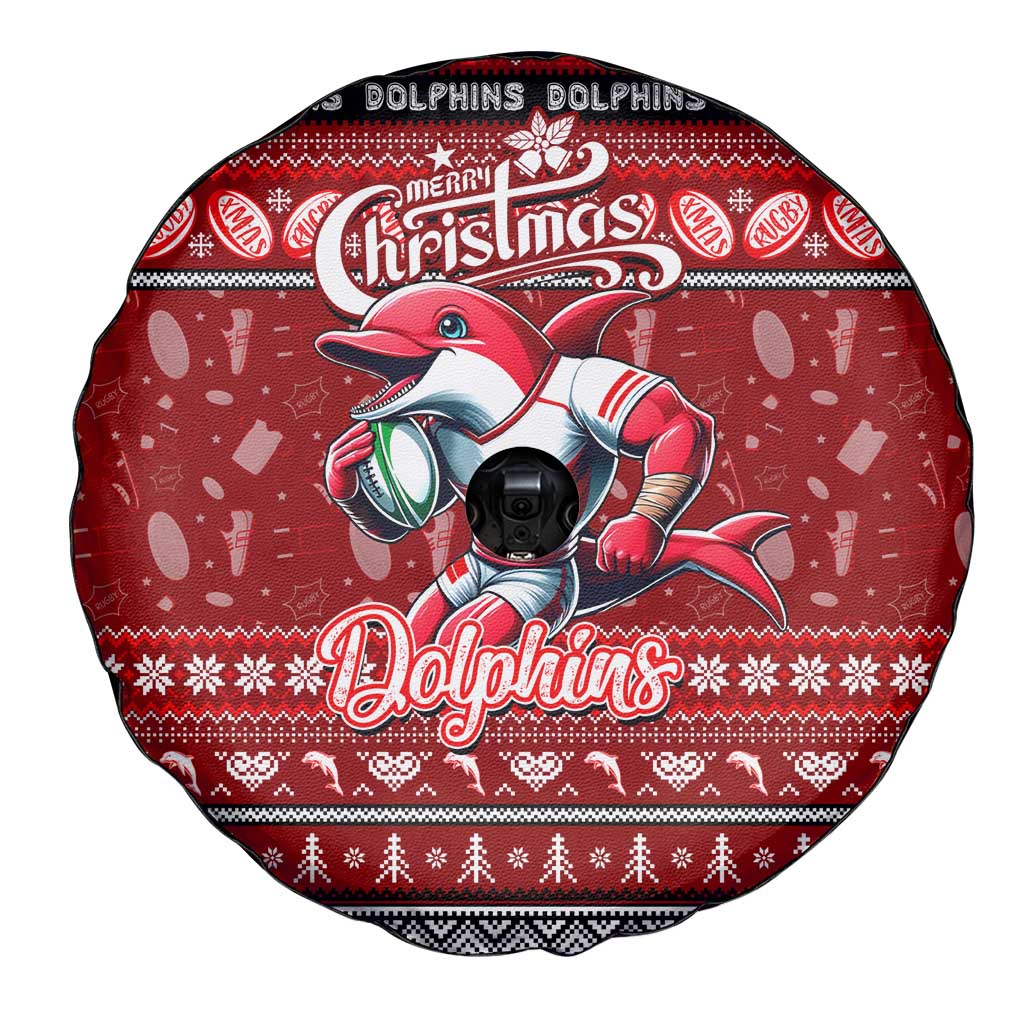 Dolphins Rugby Xmas Spare Tire Cover Australia NRL Mascot