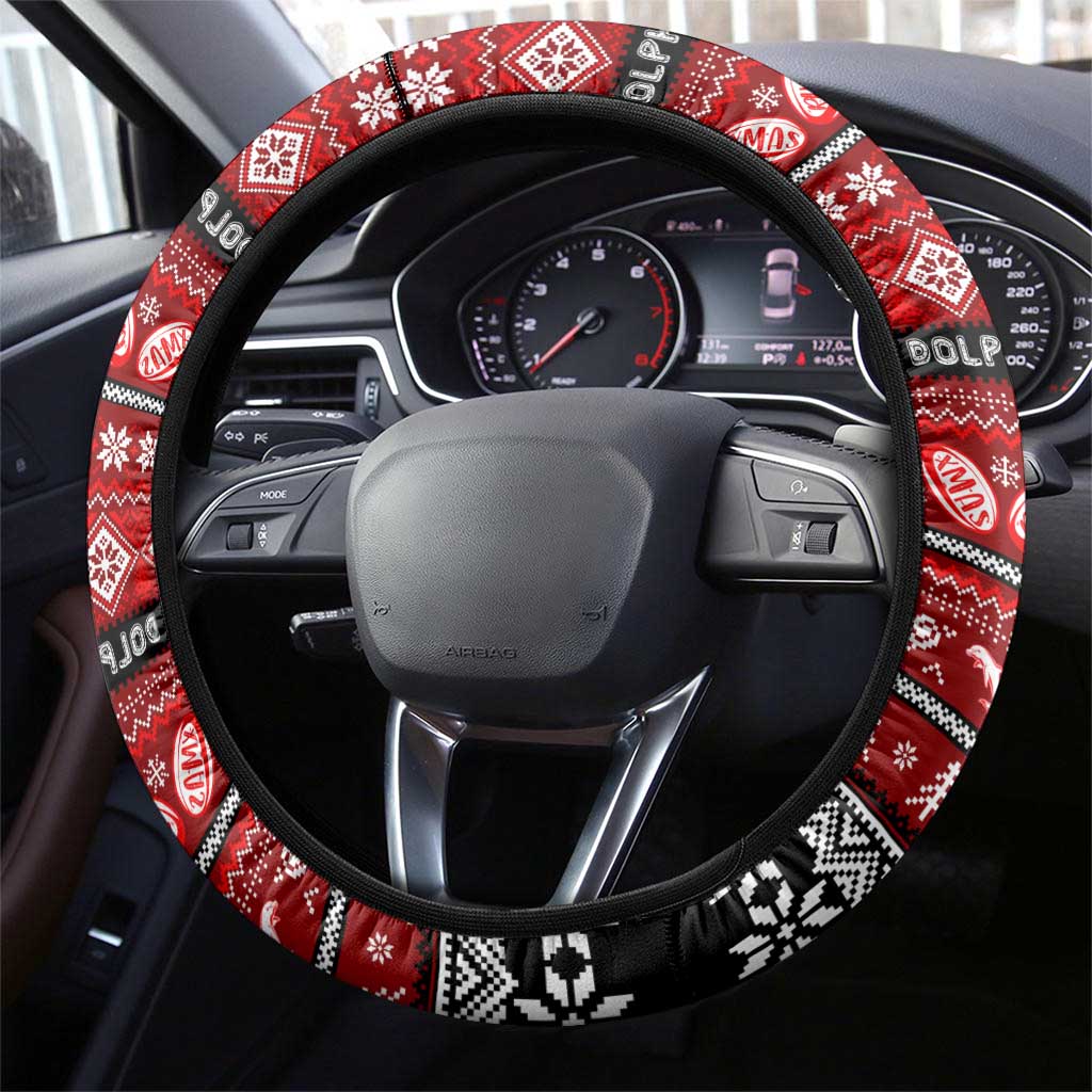 Dolphins Rugby Xmas Steering Wheel Cover Australia NRL Mascot