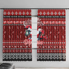 Dolphins Rugby Xmas Window Curtain Australia NRL Mascot