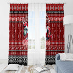 Dolphins Rugby Xmas Window Curtain Australia NRL Mascot