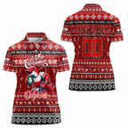 Personalized Dolphins Rugby Xmas Women Polo Shirt Australia NRL Mascot