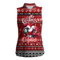 Personalized Dolphins Rugby Xmas Women Sleeveless Polo Shirt Australia NRL Mascot