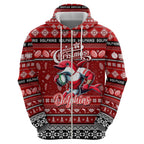Personalized Dolphins Rugby Xmas Zip Hoodie Australia NRL Mascot