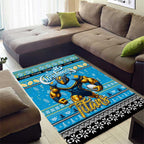 Titans Rugby Xmas Area Rug Australia NRL Mascot