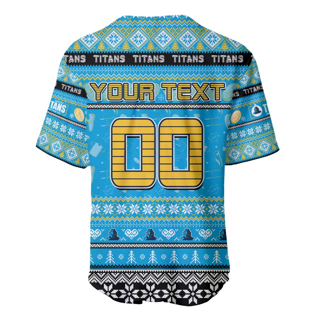 Personalized Titans Rugby Xmas Baseball Jersey Australia NRL Mascot