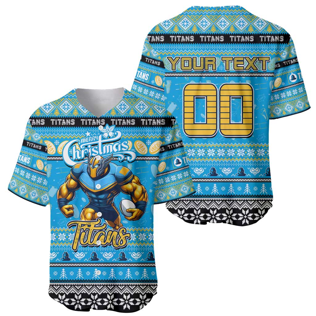 Personalized Titans Rugby Xmas Baseball Jersey Australia NRL Mascot