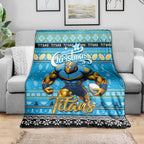 Titans Rugby Xmas Blanket Australia NRL Mascot