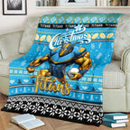 Titans Rugby Xmas Blanket Australia NRL Mascot