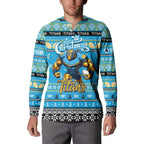 Personalized Titans Rugby Xmas Button Sweatshirt Australia NRL Mascot