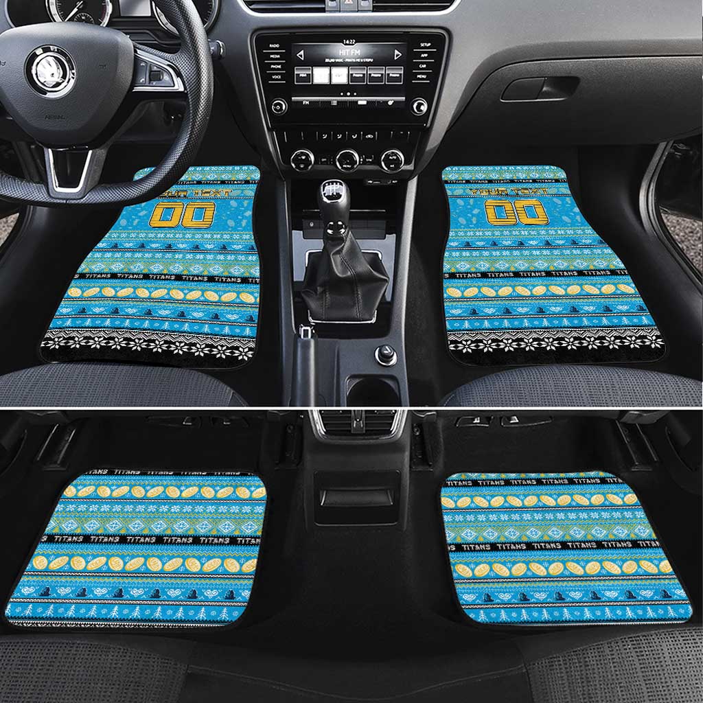 Titans Rugby Xmas Car Mats Australia NRL Mascot