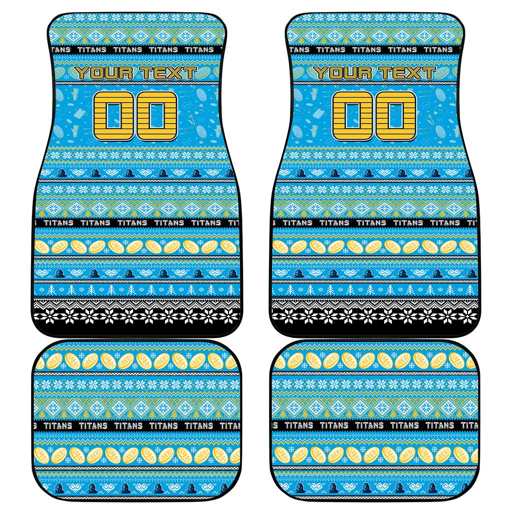 Titans Rugby Xmas Car Mats Australia NRL Mascot