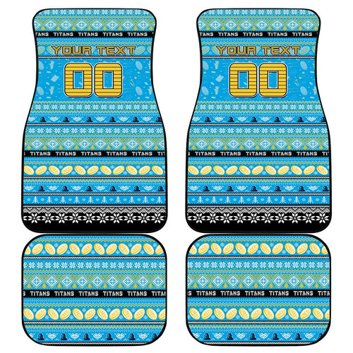 Titans Rugby Xmas Car Mats Australia NRL Mascot