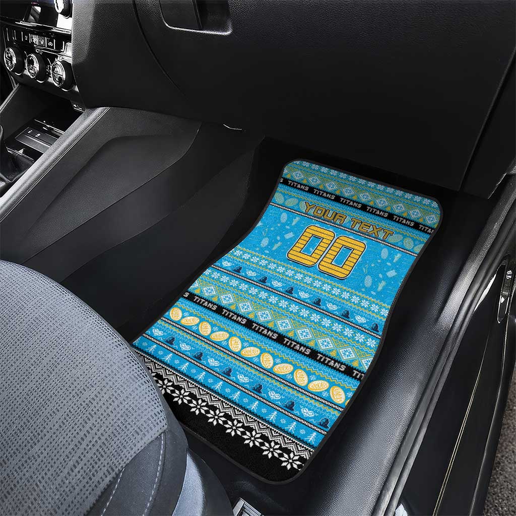 Titans Rugby Xmas Car Mats Australia NRL Mascot