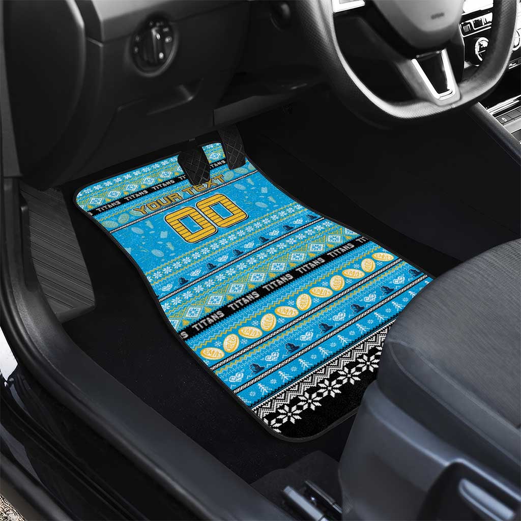 Titans Rugby Xmas Car Mats Australia NRL Mascot