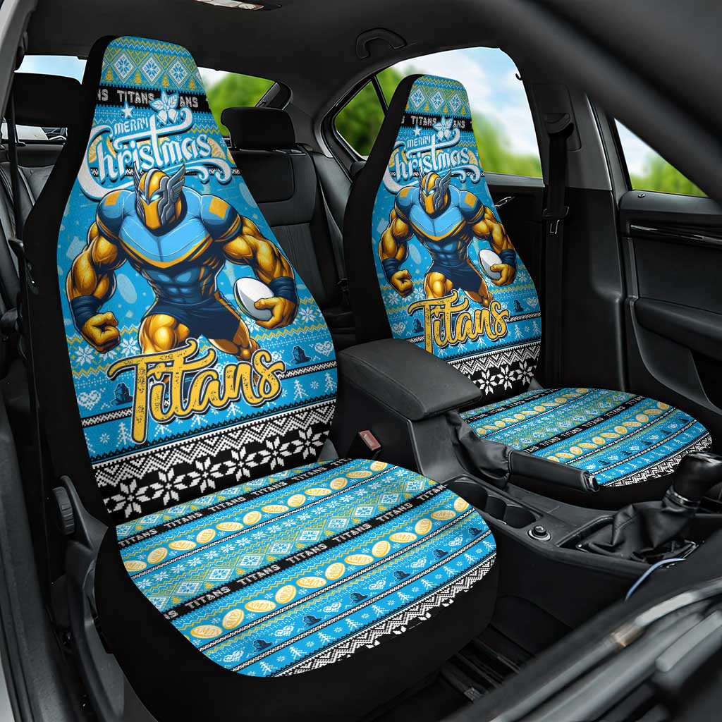 Titans Rugby Xmas Car Seat Cover Australia NRL Mascot