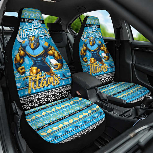 Titans Rugby Xmas Car Seat Cover Australia NRL Mascot