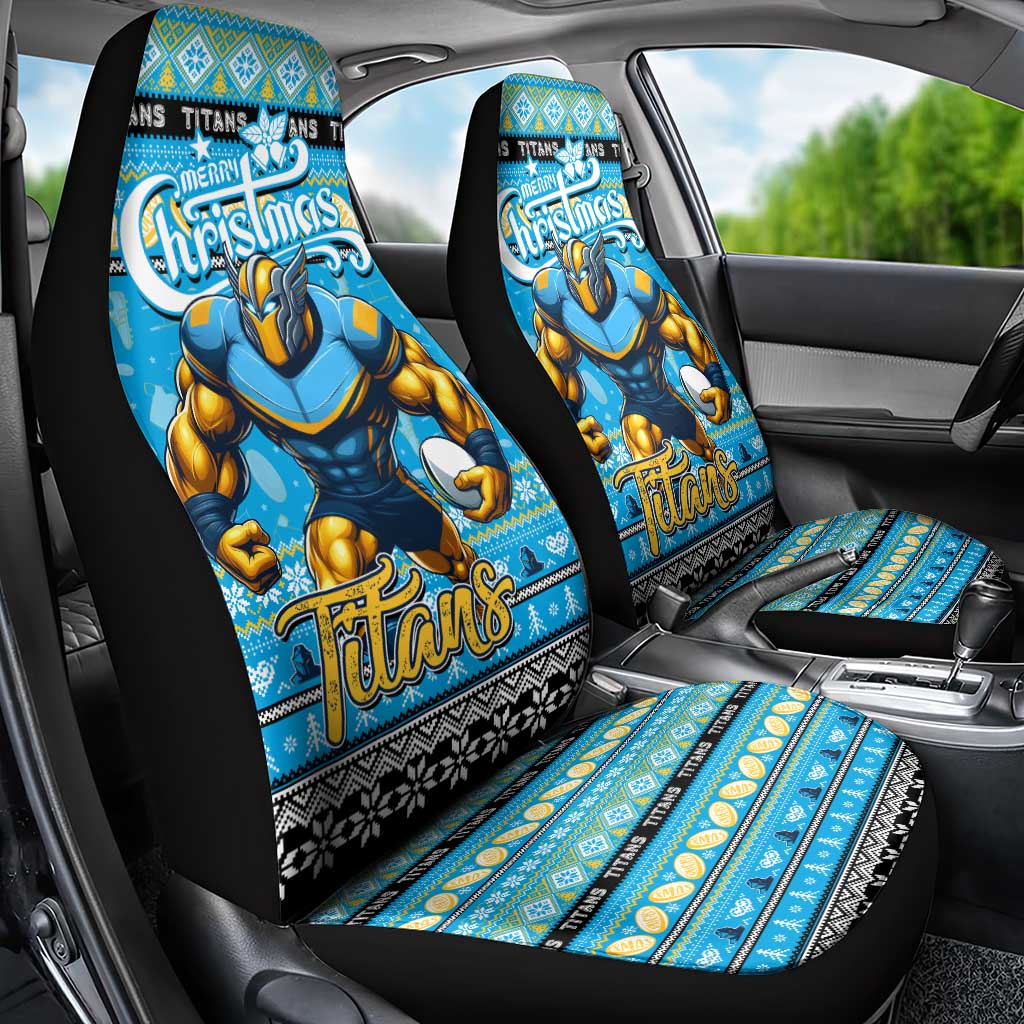 Titans Rugby Xmas Car Seat Cover Australia NRL Mascot