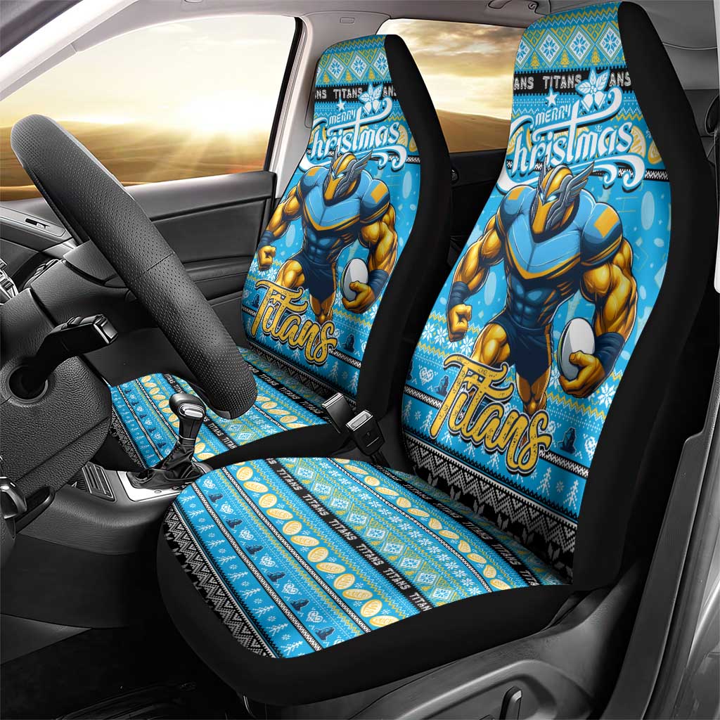 Titans Rugby Xmas Car Seat Cover Australia NRL Mascot