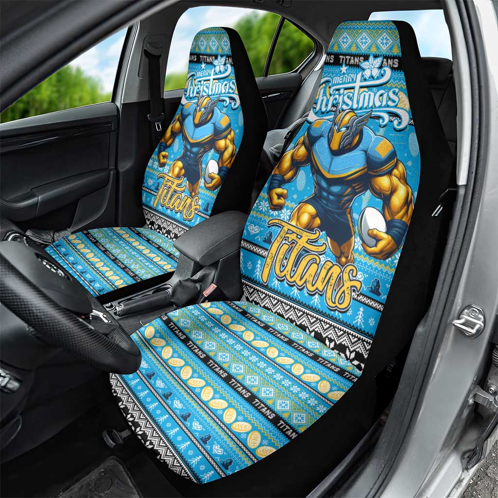 Titans Rugby Xmas Car Seat Cover Australia NRL Mascot