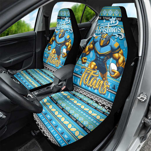 Titans Rugby Xmas Car Seat Cover Australia NRL Mascot