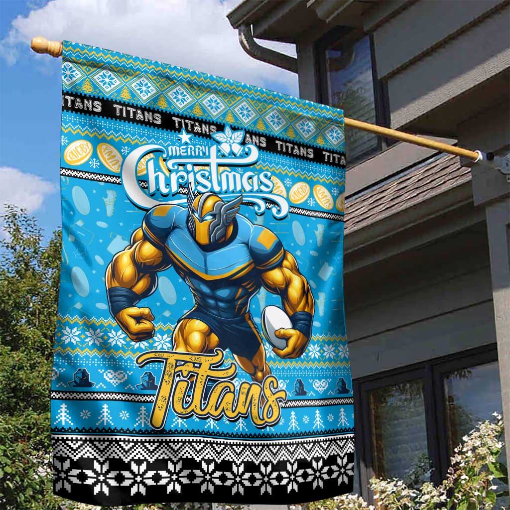 Titans Rugby Xmas Garden Flag Australia NRL Mascot
