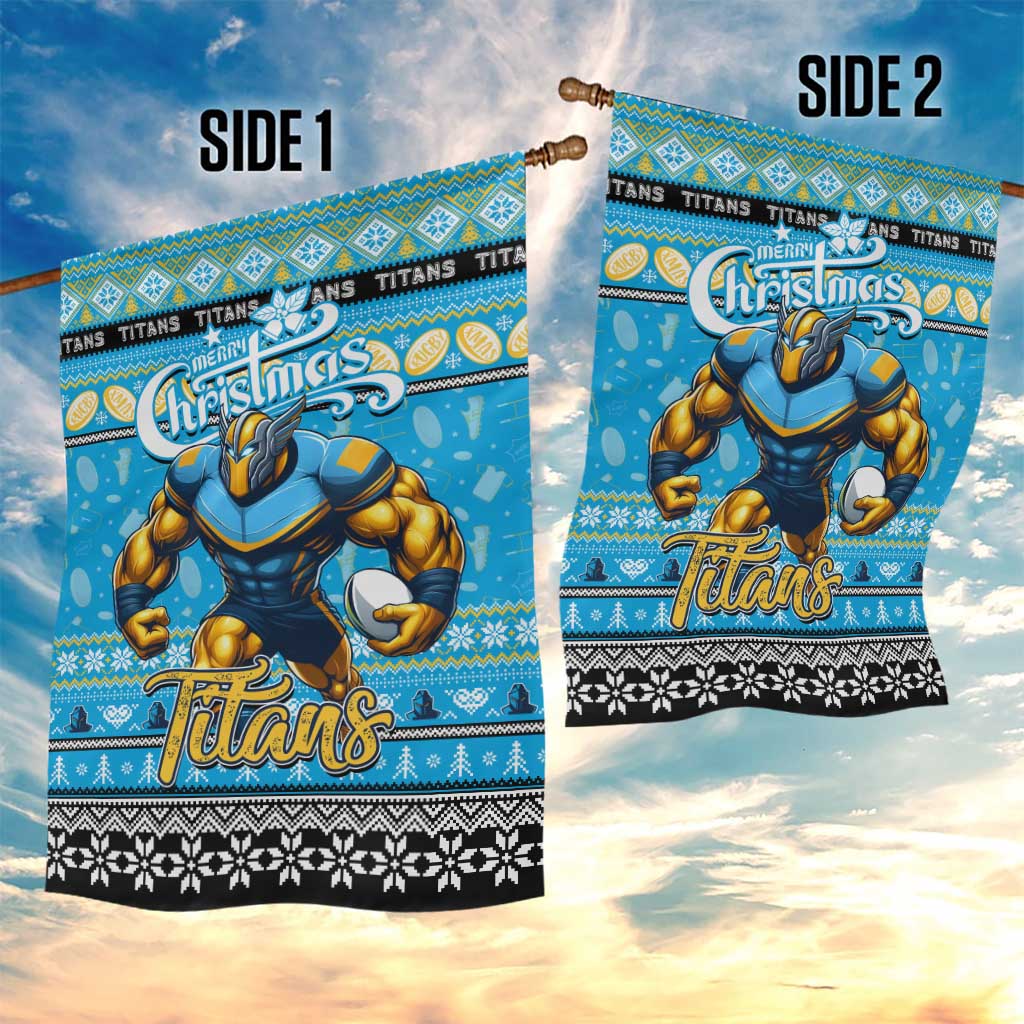 Titans Rugby Xmas Garden Flag Australia NRL Mascot