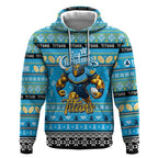 Personalized Titans Rugby Xmas Hoodie Australia NRL Mascot