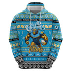 Personalized Titans Rugby Xmas Hoodie Australia NRL Mascot