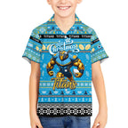 Personalized Titans Rugby Xmas Kid Hawaiian Shirt Australia NRL Mascot