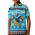 Personalized Titans Rugby Xmas Kid Polo Shirt Australia NRL Mascot