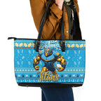 Titans Rugby Xmas Leather Tote Bag Australia NRL Mascot