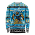 Personalized Titans Rugby Xmas Long Sleeve Shirt Australia NRL Mascot